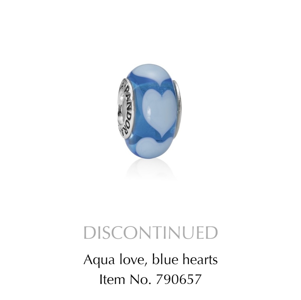 Pandora Blue Heart Charm